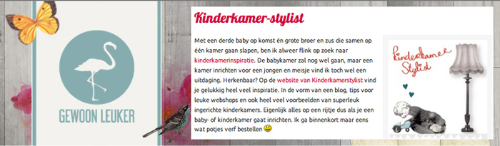 kinderkamerstylist.nl in de media